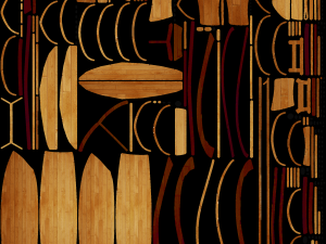 wooden rowing boat Modèle 3D