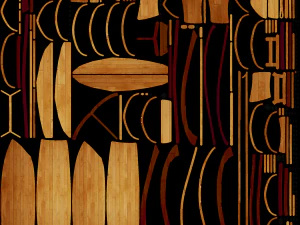 wooden rowing boat 3D Model