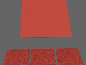 oscillo hand-knotted rug 3D Model