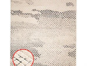 serpentine hand-knotted wool rug 3D Model