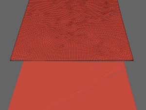 serpentine hand-knotted wool rug Modello 3D