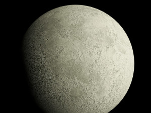 8k moon 3 materials low poly Modello 3D