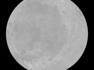 8k moon 3 materials low poly Modello 3D