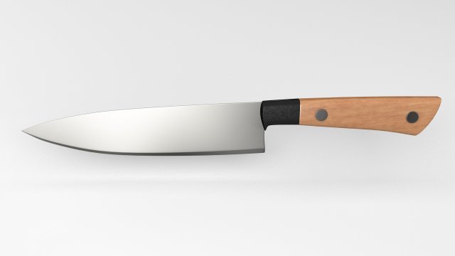 kitchen knife 3Dモデル .c4d .max .obj .3ds .fbx .stl .blend