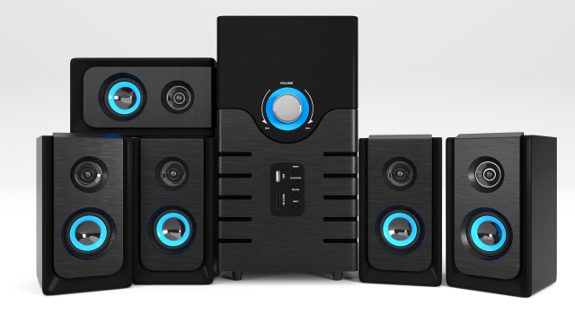 system home theater 3D Model .c4d .max .obj .3ds .fbx .stl .blend 