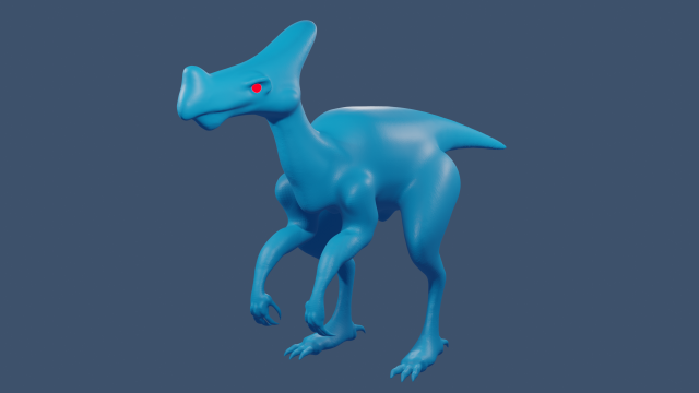 dinosaur basic model and 3d print model Modelo 3D .c4d .max .obj .3ds .fbx .stl .blend 