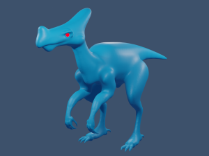dinosaur basic model and 3d print model Modèle 3D