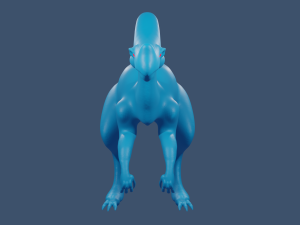 dinosaur basic model and 3d print model Modelo 3D