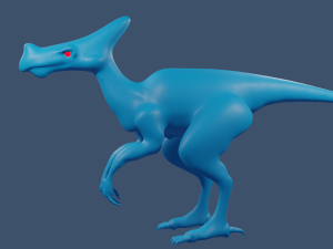 dinosaur basic model and 3d print model Modelo 3D