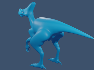 dinosaur basic model and 3d print model Modelo 3D