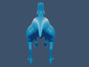 dinosaur basic model and 3d print model Modelo 3D