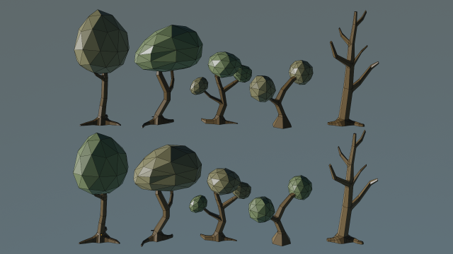 tree lowpoly 3d Model 3D .c4d .max .obj .3ds .fbx .stl .blend 