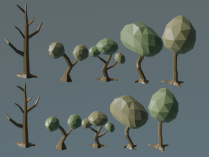 tree lowpoly 3d Model 3D