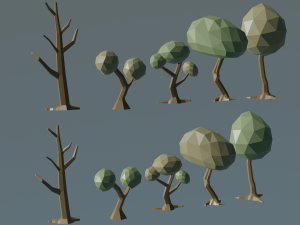 tree lowpoly 3d Model 3D