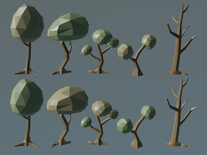 tree lowpoly 3d Model 3D