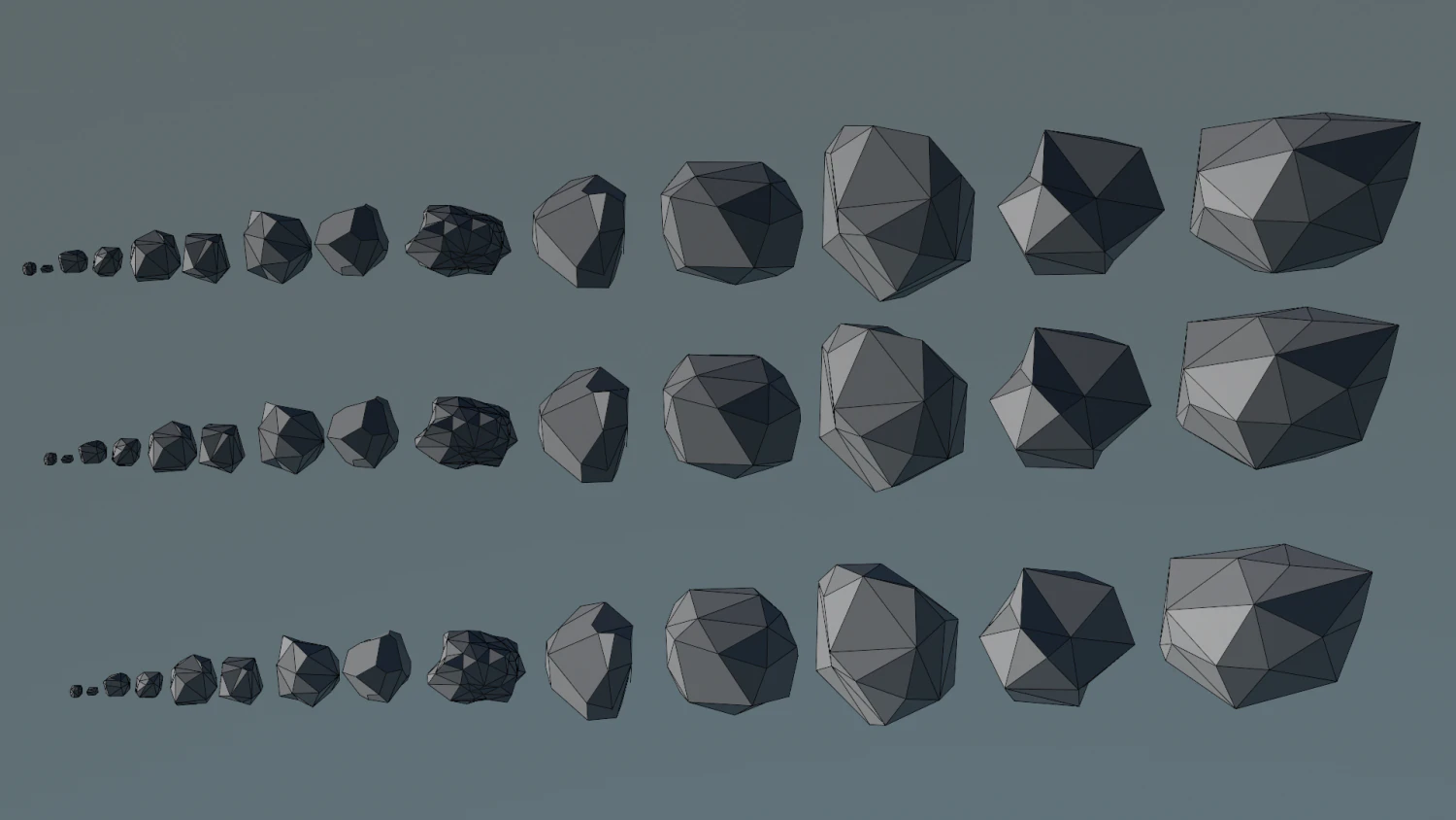rocks lowpoly 3d 3D Model .c4d .max .obj .3ds .fbx .stl .blend