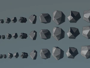 rocce lowpoly 3d Modello 3D