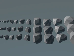 rocks lowpoly 3d 3D Model