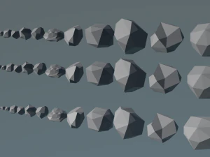 rocks lowpoly 3d 3D Model