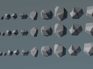 rocks lowpoly 3d 3D Model