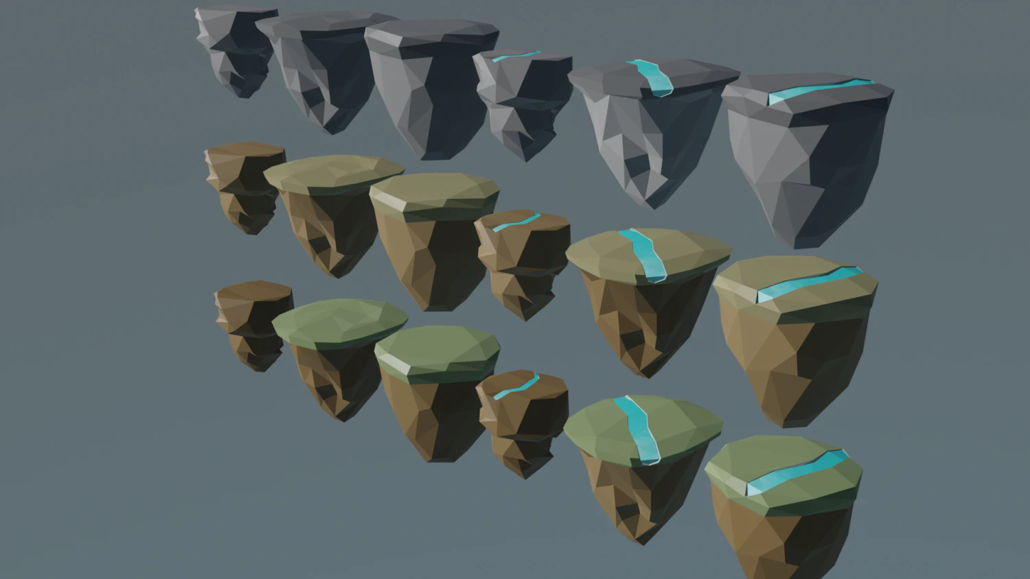 island lowpoly 3d 3D Model .c4d .max .obj .3ds .fbx .stl .blend 