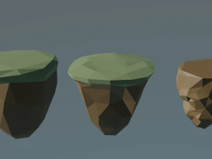 island lowpoly 3d 3D Model