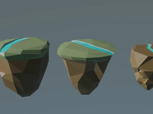 island lowpoly 3d 3D Model