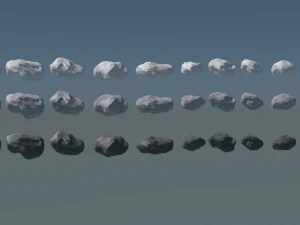 nuvola lowpoly 3d Modello 3D