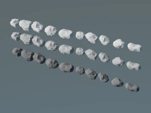 nuvola lowpoly 3d Modello 3D