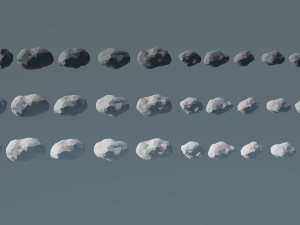 cloud lowpoly 3d Model 3D