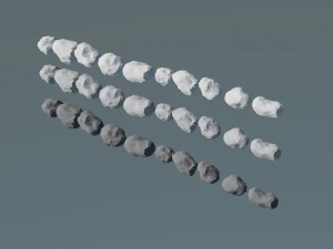 nuvola lowpoly 3d Modello 3D