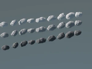 nuvola lowpoly 3d Modello 3D