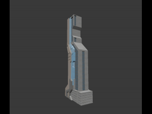 cyberpunk building 3D 모델