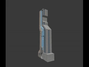 edif&iacute;cio ciberpunk Modelo 3D