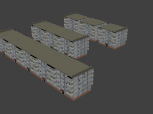 Khrushchevka 5 andares antigo para GTA SA Modelo 3D