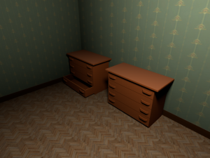 chest of drawers 3D Модель