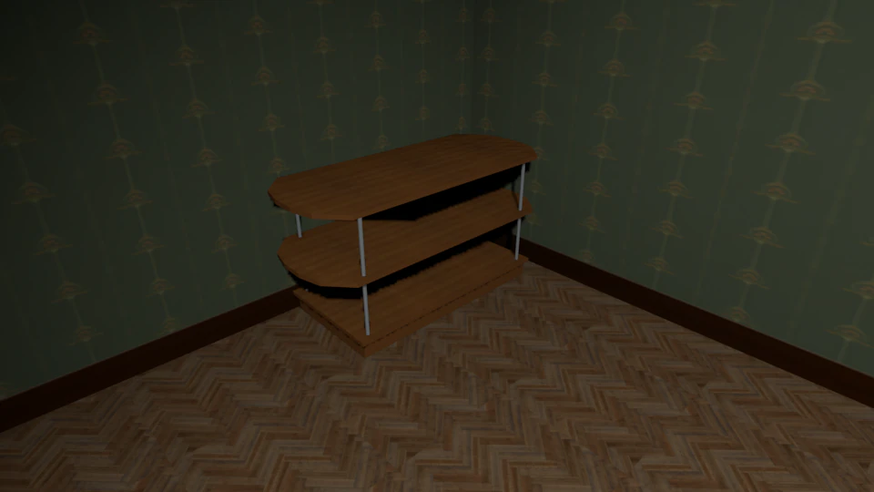 the old soviet table 3D Model .c4d .max .obj .3ds .fbx .stl .blend