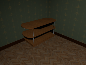 the old soviet table 3D Модель