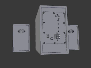 alto-falante sven sps-820 Modelo 3D