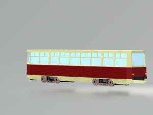 Tram KTM-5m 3D Модель