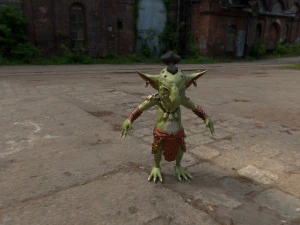 four goblins game-ready and animation-ready 3D Model