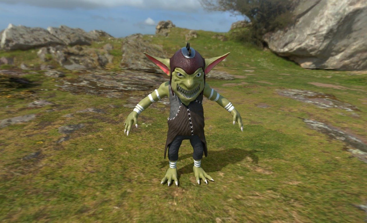 four goblins game-ready and animation-ready 3D Model .c4d .max .obj .3ds .fbx .stl .blend