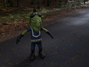 four goblins game-ready and animation-ready 3D Model