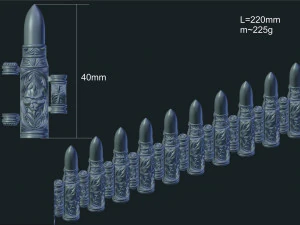 pulseira de caveira Modelo 3D