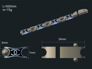chanel chain 3D 모델