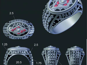 Anello Spartak Mosca Modello 3D
