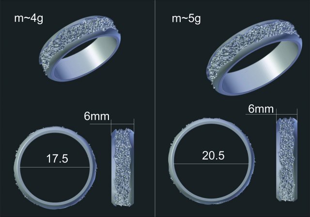 wedding rings 3D Модель .c4d .max .obj .3ds .fbx .stl .blend 