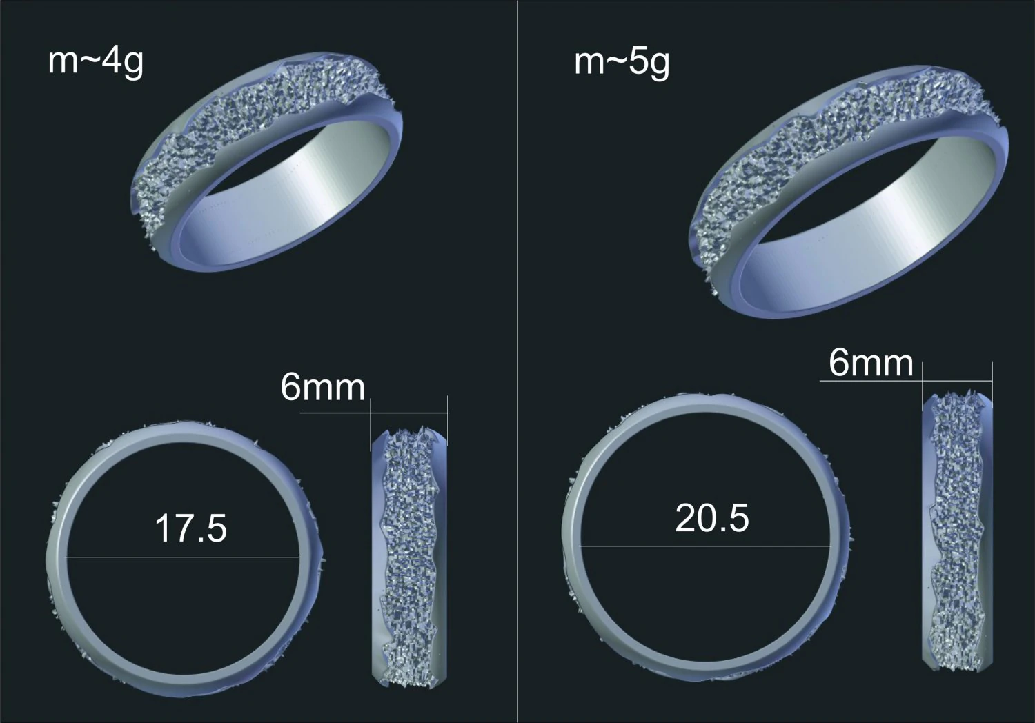 wedding rings 3D Model .c4d .max .obj .3ds .fbx .stl .blend