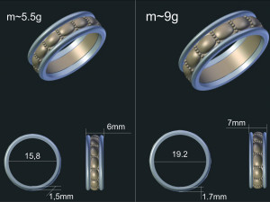 wedding rings 3D Model