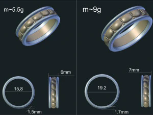 alian&ccedil;as de casamento Modelo 3D